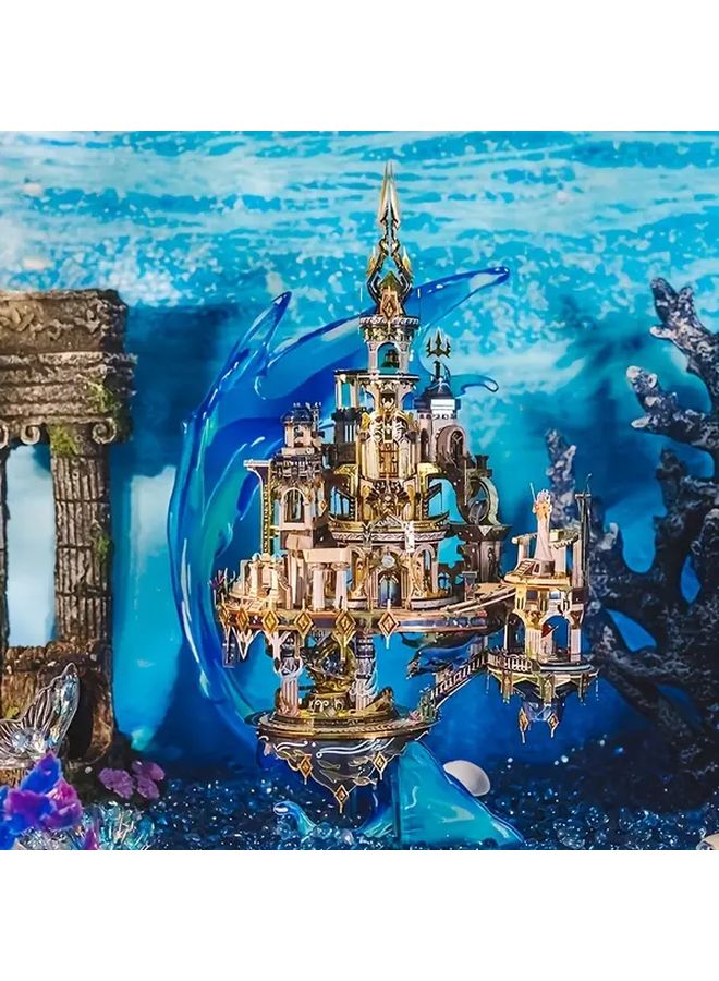 أتلانتس 3D لغز معدني طقم نموذج DIY موضوع المحيط الأزرق هدية إبداعية - Image 4